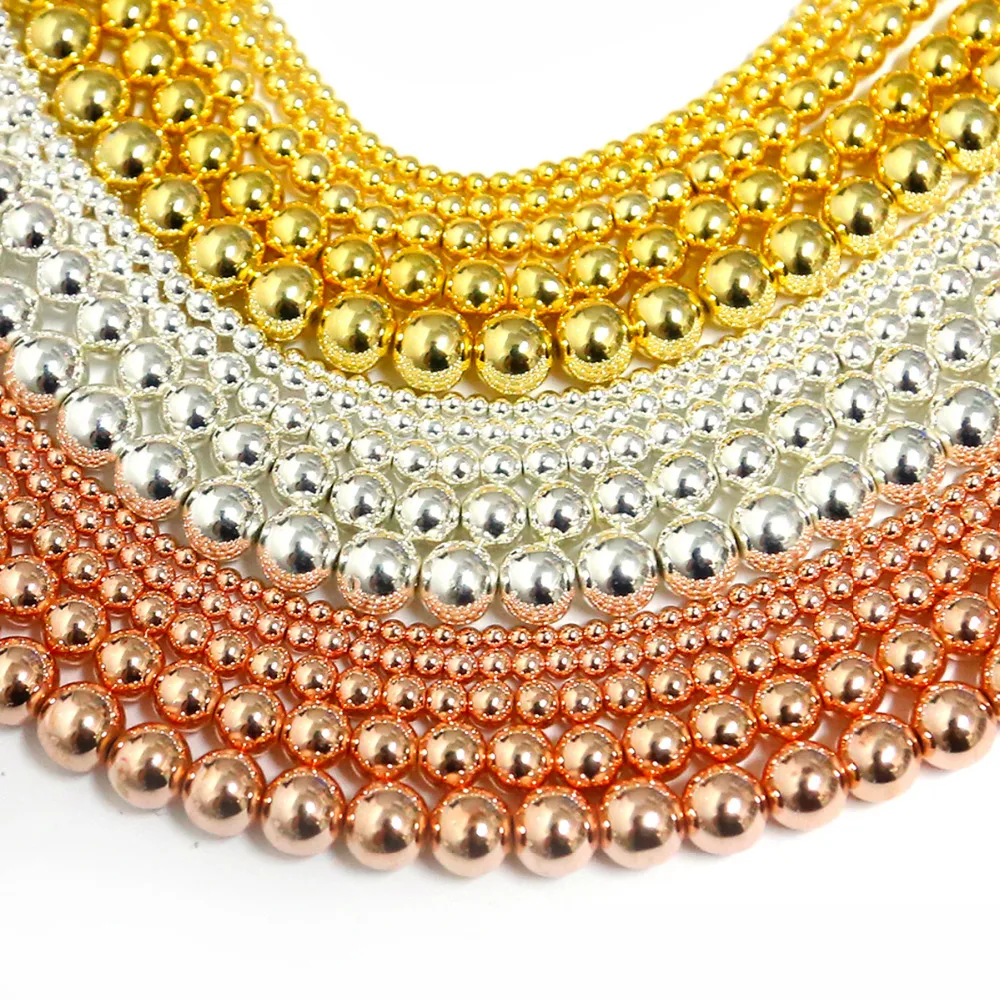 AAA Natural Stone Beads Rose Gold Hematite Beads For Jewelry Making 3/4/6/8/10mm Round Loose Beads DIY Bracelet Necklace
AAA Natural Stone Beads Rose Gold Hematite Beads For Jewelry Making 3/4/6/8/10mm Round Loose Beads DIY Bracelet Necklace