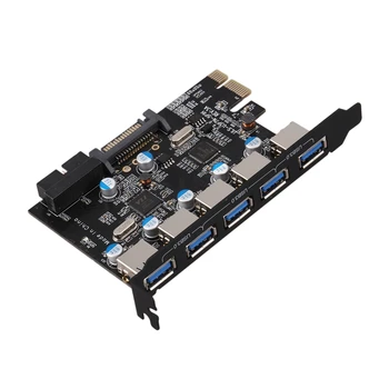 7Port Pci-E Usb 3.0 Express Card,5 Port Outside & 2 Port for Front Panel Via 19Pin Inside with 5V 15Pin Sata Power Connector f 
7Port Pci-E Usb 3.0 Express Card,5 Port Outside & 2 Port for Front Panel Via 19Pin Inside with 5V 15Pin Sata Power Connector f