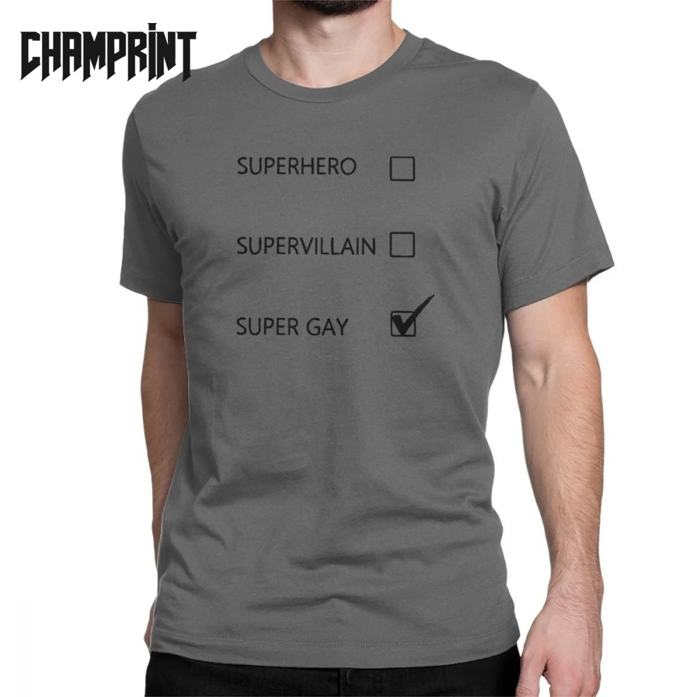 Men Superhero Supervillain Super Gay T Shirt LGBT T-Shirts Love Lesbian Love is Love 100% Cotton Tops Funny Short Sleeve Tees
Men Superhero Supervillain Super Gay T Shirt LGBT T-Shirts Love Lesbian Love is Love 100% Cotton Tops Funny Short Sleeve Tees