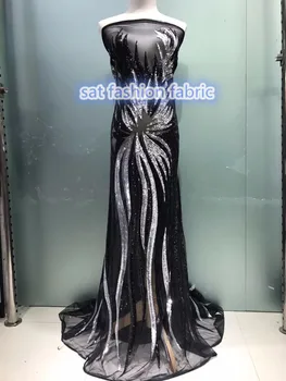 Nigerian Tulle Mesh Lace fabric for party dress pretty embroidered Lace fabric SAT-888-4 with sequins
Nigerian Tulle Mesh Lace fabric for party dress pretty embroidered Lace fabric SAT-888-4 with sequins