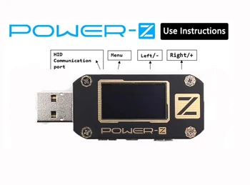 POWER-Z USB Tester Type-C meter power bank detector Micro USB QC3.0/PD Digital Voltmeter Display voltage,current, power, mAh mWh
POWER-Z USB Tester Type-C meter power bank detector Micro USB QC3.0/PD Digital Voltmeter Display voltage,current, power, mAh mWh