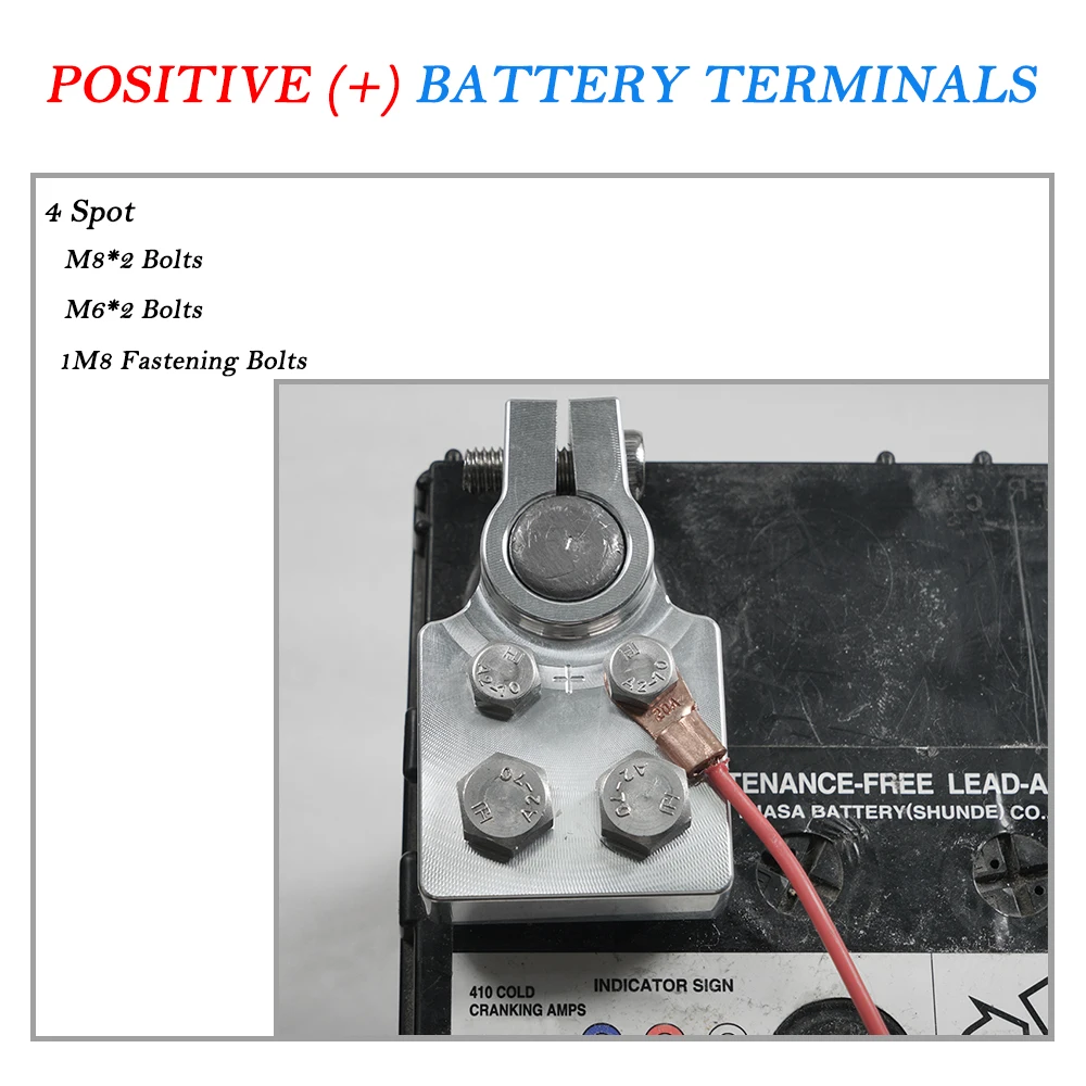 Multi Connection Marine Battery Terminals FLAT BATTERY TERMINALS