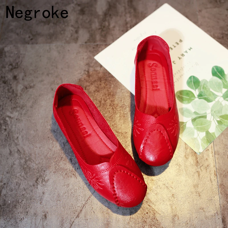 2019 Handmade Women Flats Genuine Leather Slip On Loafers Women's Moccasins Female Casual Mother Shoes Ballerina Zapatos Mujer
2019 Handmade Women Flats Genuine Leather Slip On Loafers Women's Moccasins Female Casual Mother Shoes Ballerina Zapatos Mujer