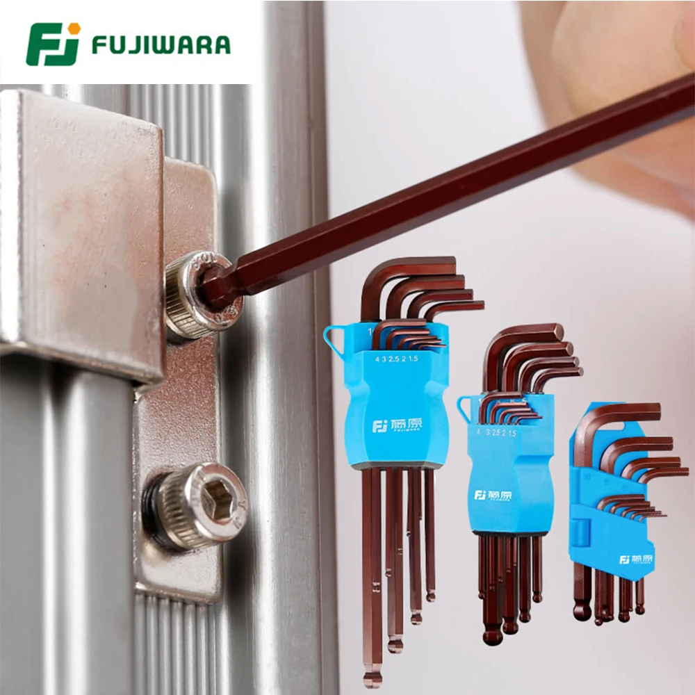 FUJIWARA 9-piece Hex Wrench Set Long Ball Head Six-way Multi-function Maintenance Removal Tool
FUJIWARA 9-piece Hex Wrench Set Long Ball Head Six-way Multi-function Maintenance Removal Tool