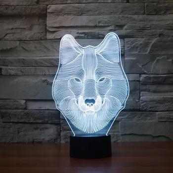 New Creative Cartoon Wolf Night Light and Lamp 3D LED Night Light Acrylic Colorful Gradient Atmosphere Lamps Novelty Lighting
New Creative Cartoon Wolf Night Light and Lamp 3D LED Night Light Acrylic Colorful Gradient Atmosphere Lamps Novelty Lighting