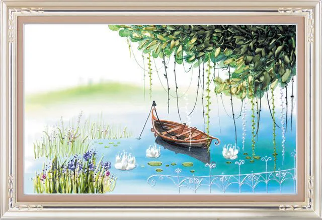 DIY 3D Ribbon Embroidery cross stitch kits sets handmade needlework / Boat Decor Arts picture paintings
DIY 3D Ribbon Embroidery cross stitch kits sets handmade needlework / Boat Decor Arts picture paintings