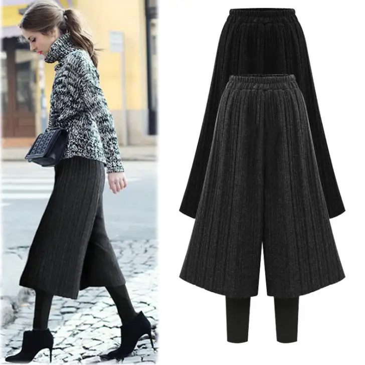 2019 Autumn Winter Elegant Women Wide Leg Pants Warm Pleated Velvet Casual Loose Leggings Plus Size 6XL
2019 Autumn Winter Elegant Women Wide Leg Pants Warm Pleated Velvet Casual Loose Leggings Plus Size 6XL