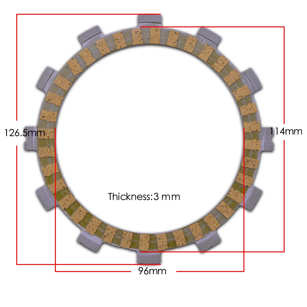 14TEETH Motorcycle Clutch Friction Plates Set For SUZUKI GSX250 73A 74A 75A 78A Clutch Disc Engine Plate Clutch Kit 250 CC
14TEETH Motorcycle Clutch Friction Plates Set For SUZUKI GSX250 73A 74A 75A 78A Clutch Disc Engine Plate Clutch Kit 250 CC