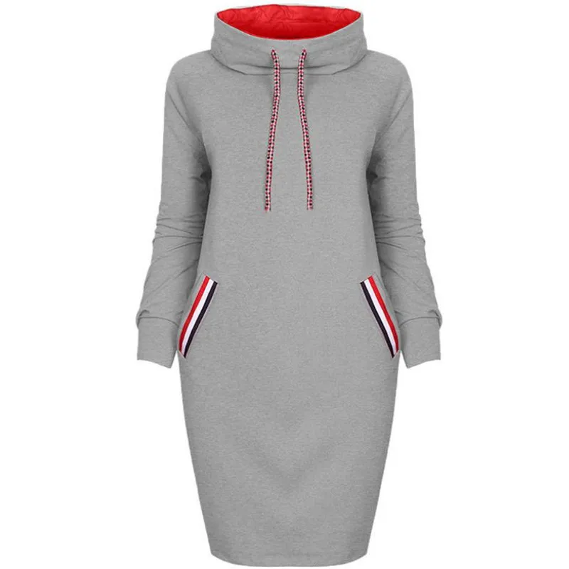 Autumn and Winter Women's Dress Gray Multi-color High Collar Long-sleeved Bag Hip Dress Fashion Casual Bottoming Dress European
Autumn and Winter Women's Dress Gray Multi-color High Collar Long-sleeved Bag Hip Dress Fashion Casual Bottoming Dress European