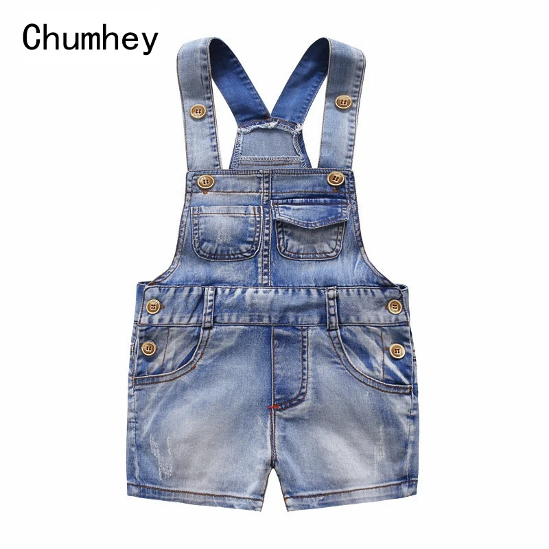 

Chumhey 0-4T Toddler Short Overalls Summer Boys Girls Thin Denim Jeans Kids Jumpsuit Infant Clothing Bebe Clothes Kids Shorts