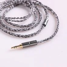 BGVP 6N 8 Core 400 Draad Pure Verzilverd OCC 2.5mm/3.5mm MMCX Oortelefoon Kabel Audiofiele Balancing kabel voor Shure SE846 SE215(China)