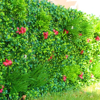 Outdoor Artificial Green Walls Leaves Fence 1x1m UV Proof DIY Vertical Garden Wall IVY Panels Screen Backyards Decorations
Outdoor Artificial Green Walls Leaves Fence 1x1m UV Proof DIY Vertical Garden Wall IVY Panels Screen Backyards Decorations