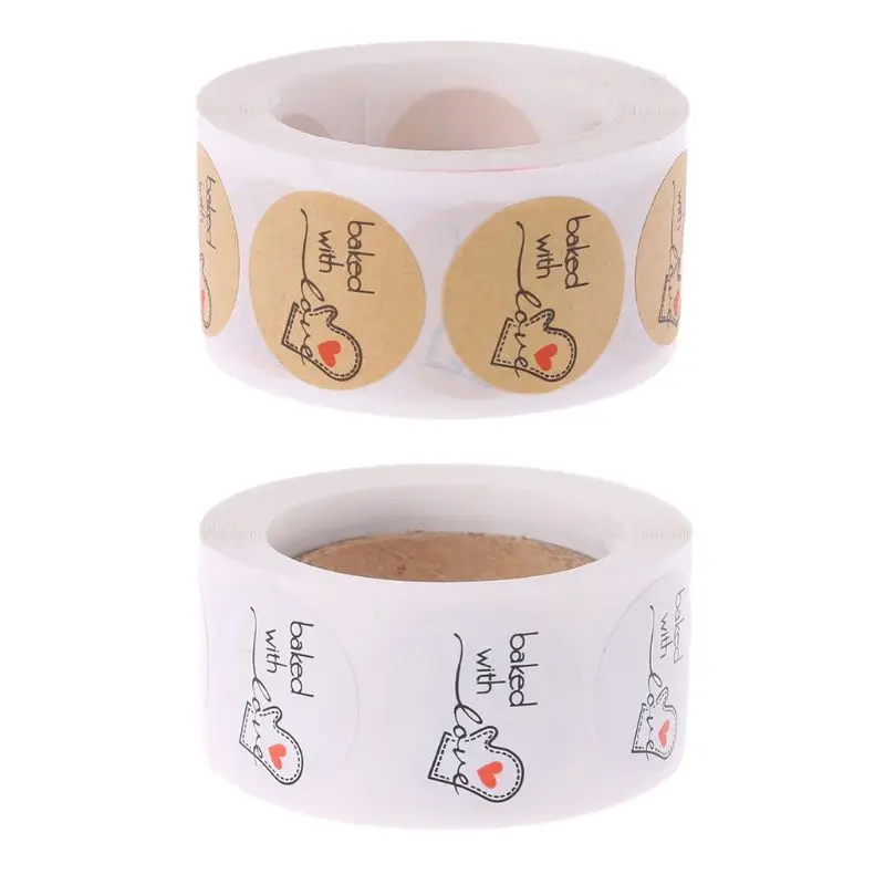 500Pcs Baked With Love Round Kraft Paper Sticker Adhesive Baking Label For Christmas Festival Cake Box Gift
500Pcs Baked With Love Round Kraft Paper Sticker Adhesive Baking Label For Christmas Festival Cake Box Gift