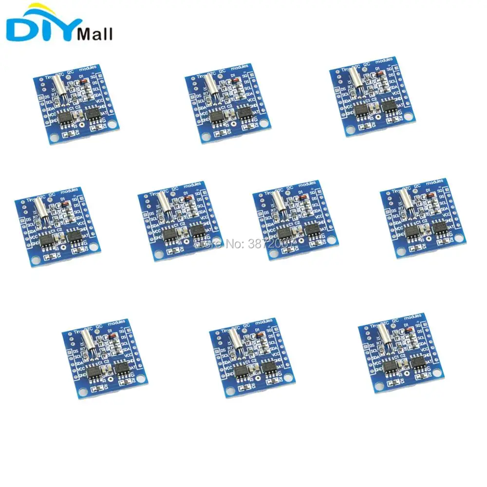 

Модуль часов I2C RTC DS1307 AT24C32 в режиме реального времени без батареи для Arduino AVR ARM PIC SMD, 10 шт./партия