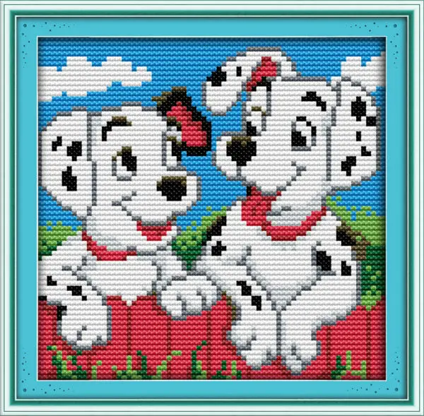 Two spots dog Printed on Canvas DMC Counted Chinese Cross Stitch Kits printed Cross-stitch set Embroidery Needlework
Two spots dog Printed on Canvas DMC Counted Chinese Cross Stitch Kits printed Cross-stitch set Embroidery Needlework