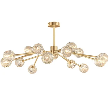 jmmxiuz Modern crystal chandelier living room luxury LED chandelier lighting restaurant crystal lamp
jmmxiuz Modern crystal chandelier living room luxury LED chandelier lighting restaurant crystal lamp