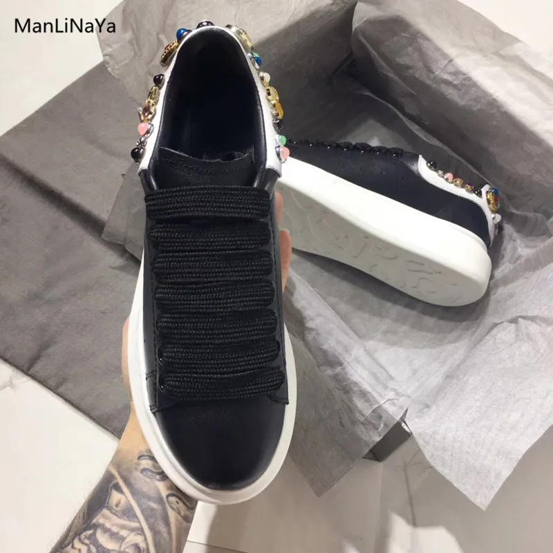 Thick Heel Rivet Platform Women Shoes Brand Design Lace-Up Studs Women Sneaker Genuine Leather Women Casual Sport Shoes Trainers
Thick Heel Rivet Platform Women Shoes Brand Design Lace-Up Studs Women Sneaker Genuine Leather Women Casual Sport Shoes Trainers