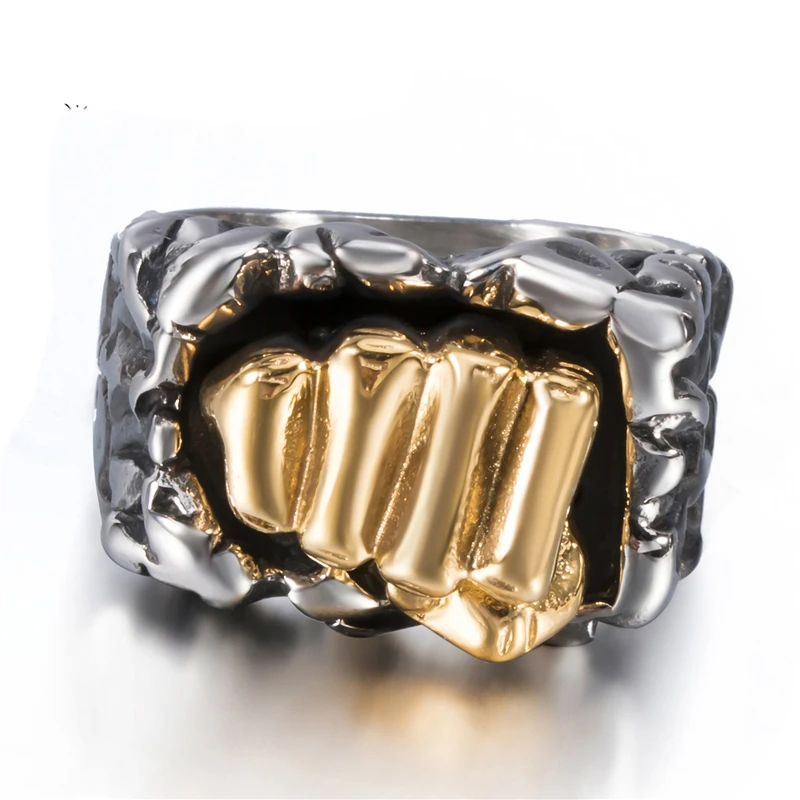 Elfasio Mens Boys Stainless Steel Ring Power Fist Fitness Silver Gold Biker Fashion Jewelry Wholesale Jewelry
Elfasio Mens Boys Stainless Steel Ring Power Fist Fitness Silver Gold Biker Fashion Jewelry Wholesale Jewelry