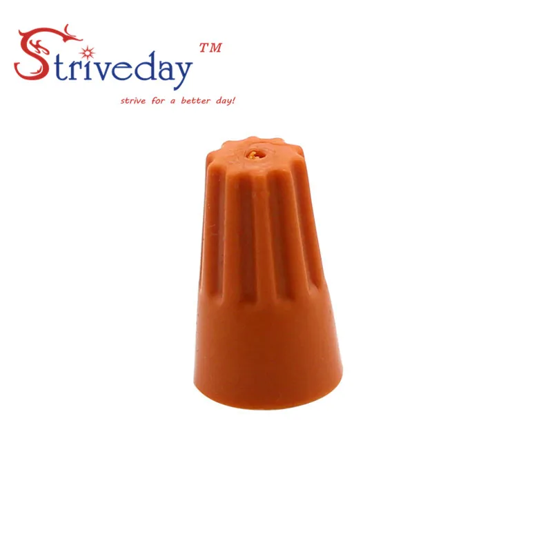 20 rotary terminal crimp caps P1 coil spring type terminal cover orange insulated electrical crimping for wire connector
20 rotary terminal crimp caps P1 coil spring type terminal cover orange insulated electrical crimping for wire connector