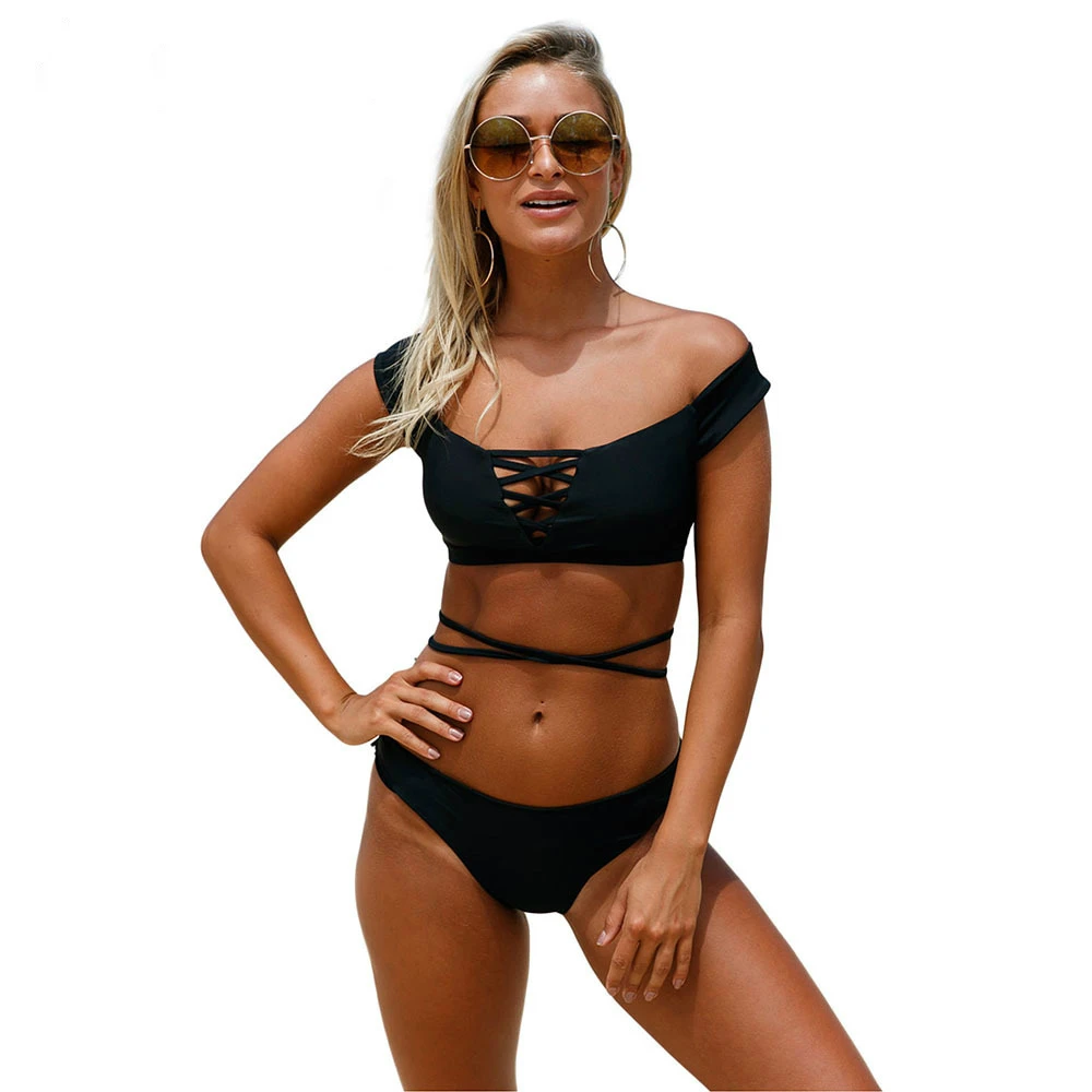 Bsubseach 2019 new Push-Up Bikinis women Black Strappy Crisscross 2pcs Tankini Swimsuit Sexy Low Waist Brazilian Swimwear 410213
Bsubseach 2019 new Push-Up Bikinis women Black Strappy Crisscross 2pcs Tankini Swimsuit Sexy Low Waist Brazilian Swimwear 410213