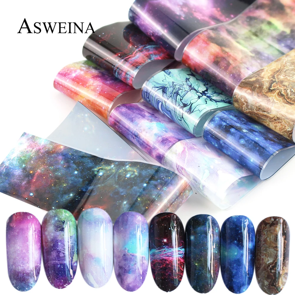 10pcs Nail Foil Set Holographic Stary Sky Transfer Stickers Mix Designs Charms Manicure Decals DTY Nail Decoration
10pcs Nail Foil Set Holographic Stary Sky Transfer Stickers Mix Designs Charms Manicure Decals DTY Nail Decoration