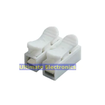 200pcs CH-2 Spring Wire Quick Connector 2p Electrical Crimp Terminals Block Splice Cable Clamp Fit Led Strip
200pcs CH-2 Spring Wire Quick Connector 2p Electrical Crimp Terminals Block Splice Cable Clamp Fit Led Strip