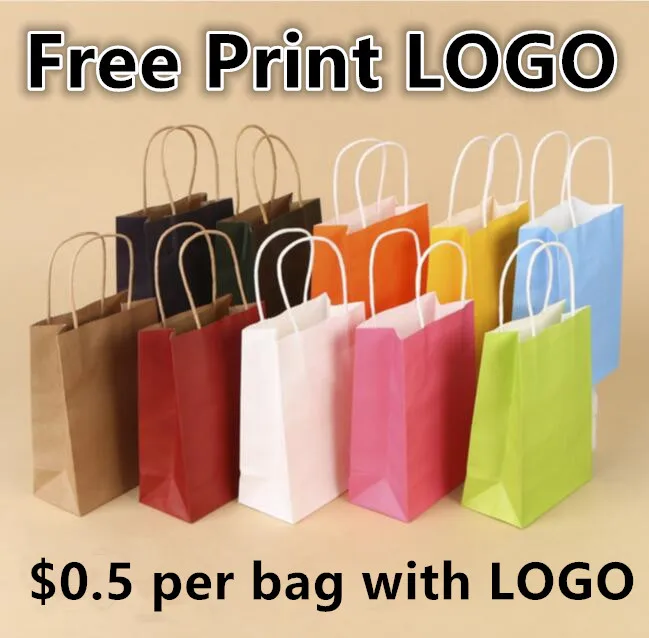 Free Printing Monochrome Color Logo Wholesale 1000pcs/lot Kraft Paper Bag/Paper Gift Bag Packaging Bag
Free Printing Monochrome Color Logo Wholesale 1000pcs/lot Kraft Paper Bag/Paper Gift Bag Packaging Bag