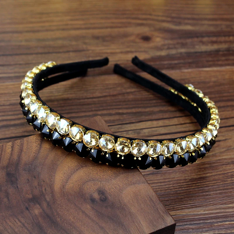 Elegant Jewelry Fashion Hair Ornaments Gold Black Crystal Hairband Sparkly Rhinestone Headbands For Women Girls Wedding
Elegant Jewelry Fashion Hair Ornaments Gold Black Crystal Hairband Sparkly Rhinestone Headbands For Women Girls Wedding