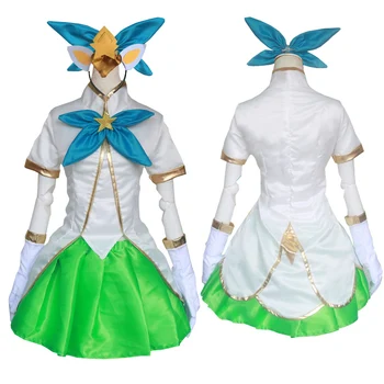 LOL Star Guardian Cosplay Costume Anime Lulu Cosplay Dress Magic Girl The Fae Sorceress Costume Full Set Green Wig with Ears
LOL Star Guardian Cosplay Costume Anime Lulu Cosplay Dress Magic Girl The Fae Sorceress Costume Full Set Green Wig with Ears