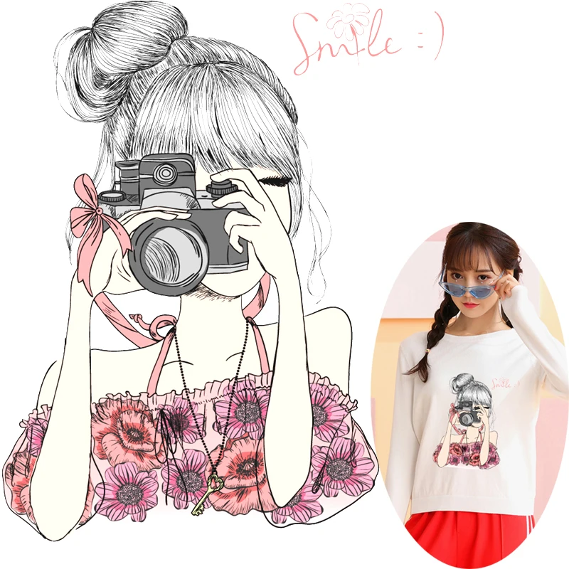 Pulaqi Fashion Girl Iron-On Heat Transfers Vynil Heat Transfer wholesale Ironing Stickers T-shirt Thermal Patches For Clothing F
Pulaqi Fashion Girl Iron-On Heat Transfers Vynil Heat Transfer wholesale Ironing Stickers T-shirt Thermal Patches For Clothing F
