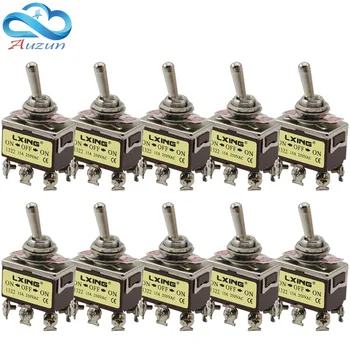 10pce button switch E-TEN1322 rocker arm toggle switch 6 foot 3 double knife switch aperture 12MM silver contact
10pce button switch E-TEN1322 rocker arm toggle switch 6 foot 3 double knife switch aperture 12MM silver contact