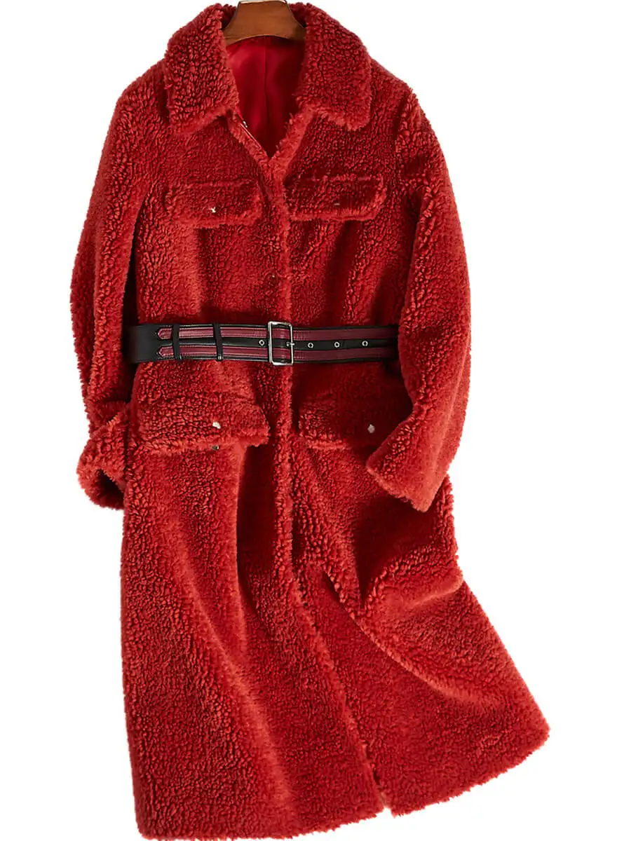 New Women Clothes Autumn Winter Coat Women Real Fur Coat Wool Jacket Red Long Coats Sheep Shearing Fur Women Tops Z665
New Women Clothes Autumn Winter Coat Women Real Fur Coat Wool Jacket Red Long Coats Sheep Shearing Fur Women Tops Z665