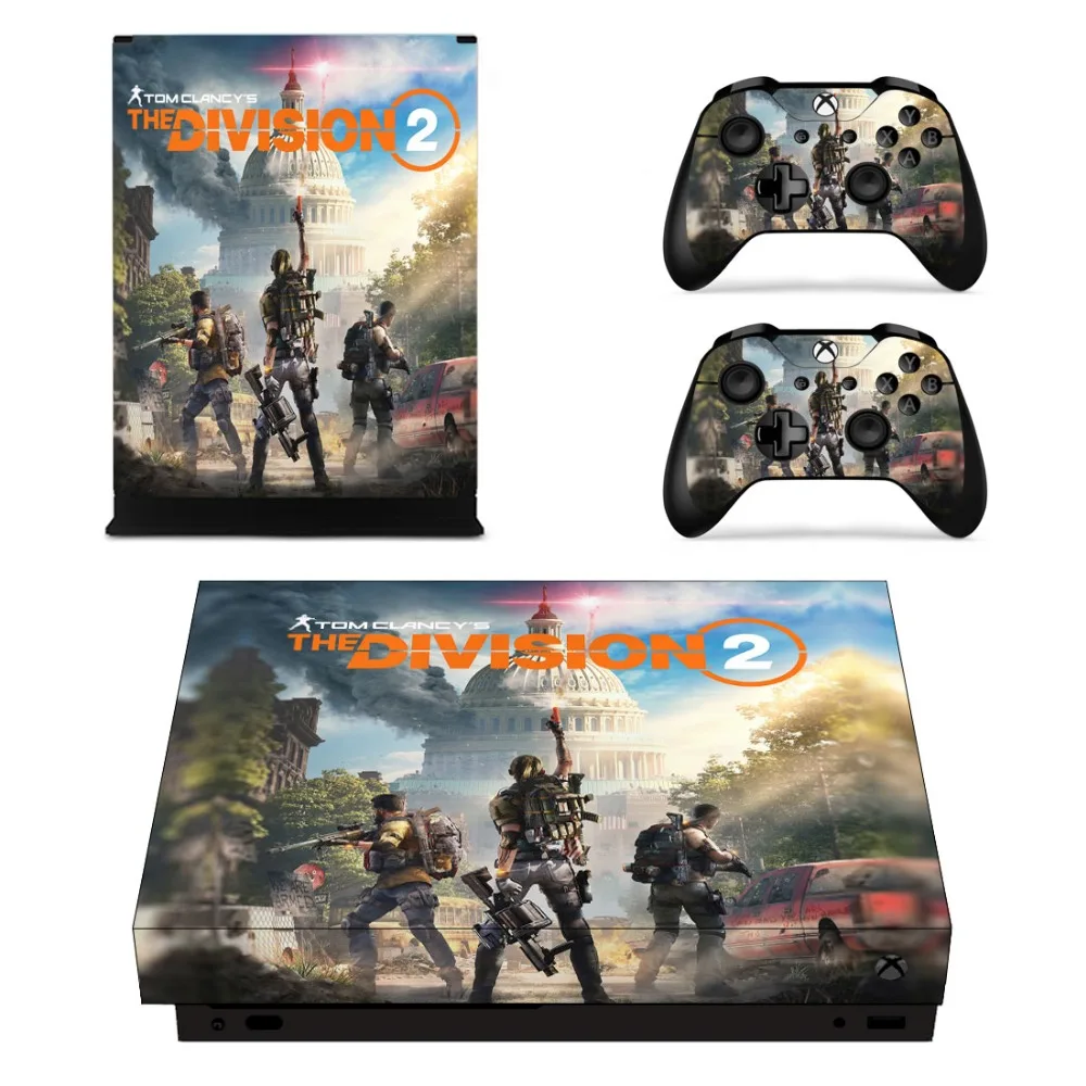 Tom Clancy's The Division 2 Skin Sticker Decal For Microsoft Xbox One X Console and Controller Stickers for | Электроника