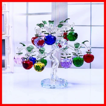 Chirstmas Tree Hangs Ornaments 30 40 50mm Crystal Glass Apple miniature Figurine Natale Home Decorations Figurines Crafts gifts 
Chirstmas Tree Hangs Ornaments 30 40 50mm Crystal Glass Apple miniature Figurine Natale Home Decorations Figurines Crafts gifts