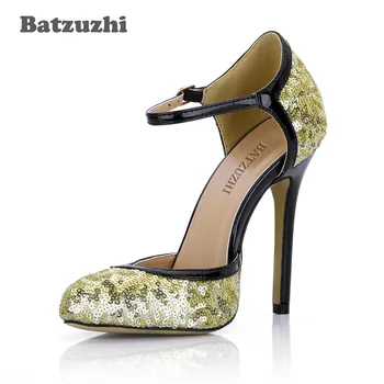 Batzuzhi Fashion Zapatos Mujer Women Shoes Ankle Strap High Heels Women Pointed Toe 12cm Pumps Wedding Shoes Party Ladies, 43
Batzuzhi Fashion Zapatos Mujer Women Shoes Ankle Strap High Heels Women Pointed Toe 12cm Pumps Wedding Shoes Party Ladies, 43