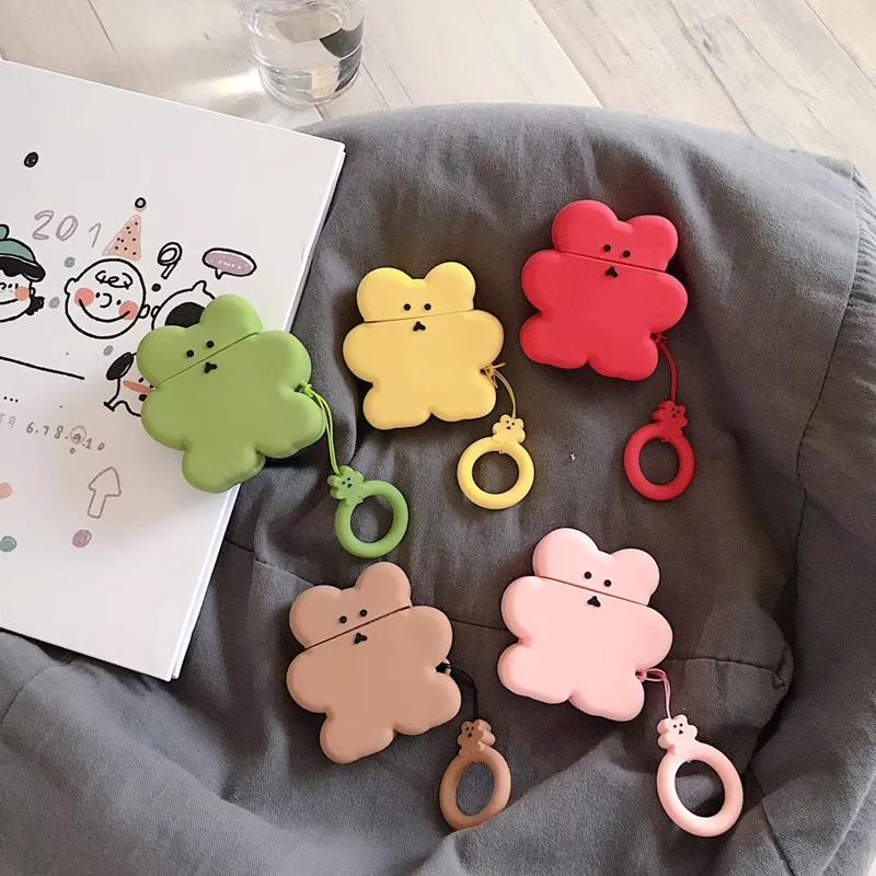 Cute cartoon bear airpods case Funny earphone Cover For Apple Wireless Bluetooth Headset Airpods Silicone Cases Funda
Cute cartoon bear airpods case Funny earphone Cover For Apple Wireless Bluetooth Headset Airpods Silicone Cases Funda