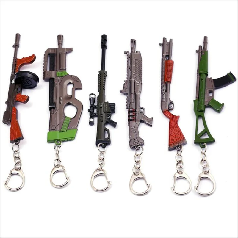 Hot Saling Diy 3D Gun Model Keyfob Weapon Keyring FPS PUBG Games Gun 98K AK47 Snipe Submachine Gun Keychain Souvenirs Gift 12CM
Hot Saling Diy 3D Gun Model Keyfob Weapon Keyring FPS PUBG Games Gun 98K AK47 Snipe Submachine Gun Keychain Souvenirs Gift 12CM