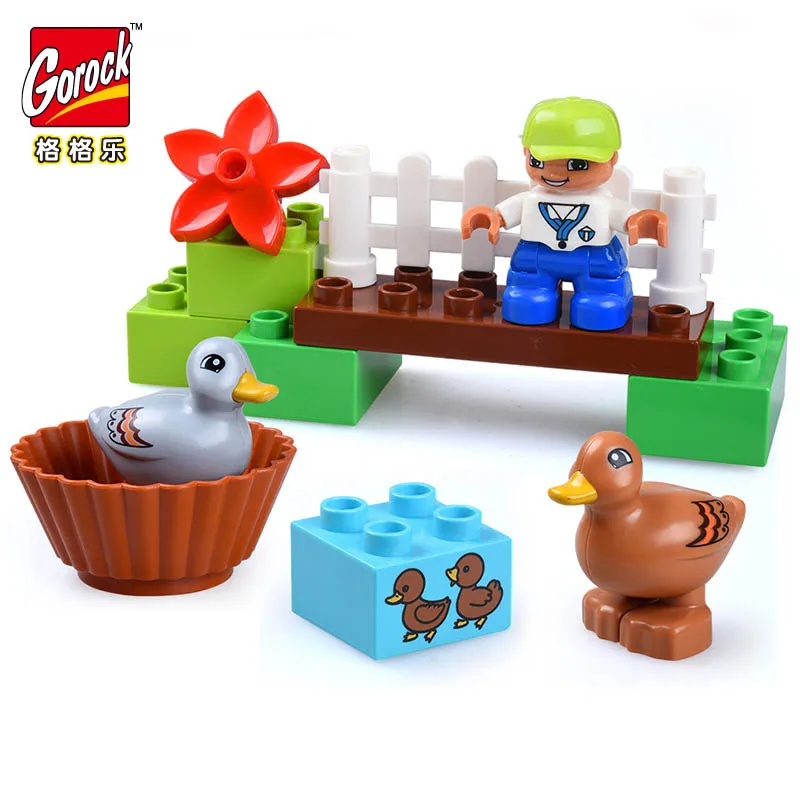 GOROCK 13PCS Large Blocks Animals Farm With Ducks Building Blocks Set Kids DIY Bricks Toys Children Gifts
GOROCK 13PCS Large Blocks Animals Farm With Ducks Building Blocks Set Kids DIY Bricks Toys Children Gifts