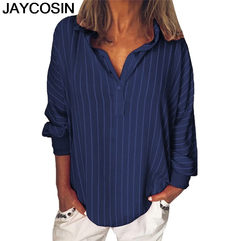 JAYCOSIN 2019 New All Season Women Shirt Loose Casual Striped Button Lapel Long Sleeve Shirts Top Blouse Blusa je25
JAYCOSIN 2019 New All Season Women Shirt Loose Casual Striped Button Lapel Long Sleeve Shirts Top Blouse Blusa je25