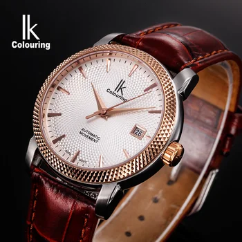 IK Mens Watches Top Brand Luxury Sapphire Crystal Automatic Mechanical Male Clock Auto Date 10ATM Leather Strap Wristwatch
IK Mens Watches Top Brand Luxury Sapphire Crystal Automatic Mechanical Male Clock Auto Date 10ATM Leather Strap Wristwatch