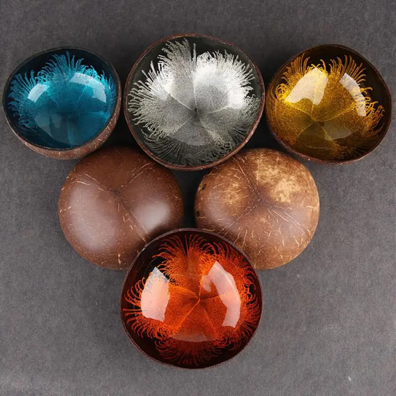 High Quality Ink Round DIY Home Desktop Coconut Shell Ornaments Decorative Candy Storage
High Quality Ink Round DIY Home Desktop Coconut Shell Ornaments Decorative Candy Storage