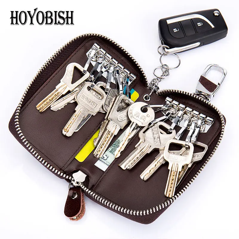 HOYOBISH 100% Cow Leather Large Capacity Key Holder Organizer Key Bag 2017 Key Wallet Zipper Car Keychain For Housekeeper OH191
HOYOBISH 100% Cow Leather Large Capacity Key Holder Organizer Key Bag 2017 Key Wallet Zipper Car Keychain For Housekeeper OH191