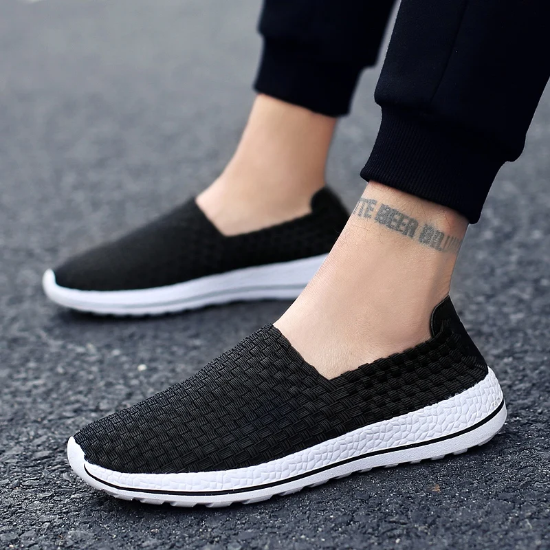 Men Shoes Summer Sneakers Casual Breathable Flats Woven Loafers Slip On Fashion Male Footwear Handmade Sneakers Light Weight
Men Shoes Summer Sneakers Casual Breathable Flats Woven Loafers Slip On Fashion Male Footwear Handmade Sneakers Light Weight