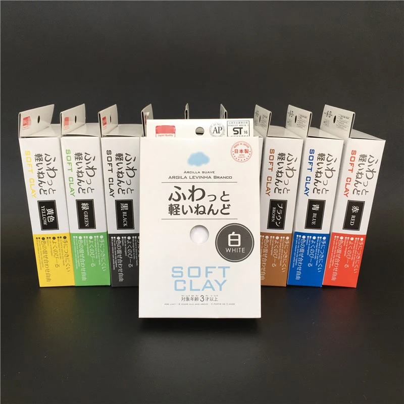 2018 Japan Soft Clay Lightweight Modeling Air Dry Ultralight Clay Blue Pink Black White Red Yellow Green Brown
2018 Japan Soft Clay Lightweight Modeling Air Dry Ultralight Clay Blue Pink Black White Red Yellow Green Brown