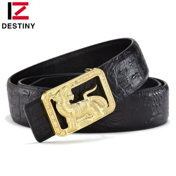 DESTINY Famous Designer Belts Men High Quality Male Genuine Leather Strap Waist Wedding belt Luxury Brand Crocodile Gold Tiger
DESTINY Famous Designer Belts Men High Quality Male Genuine Leather Strap Waist Wedding belt Luxury Brand Crocodile Gold Tiger