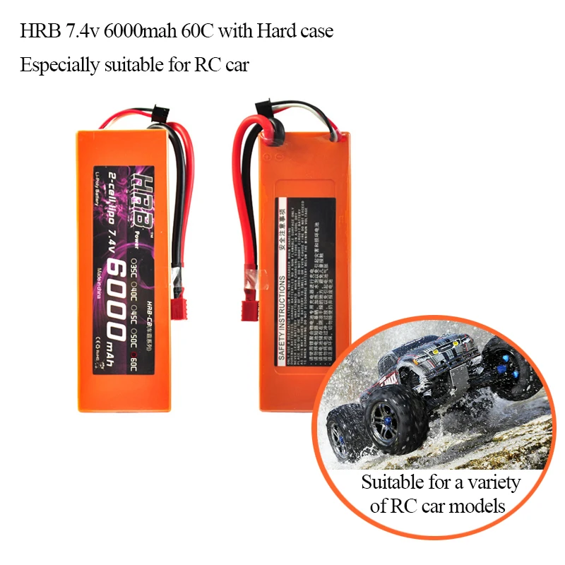 Free shipping to RU 2pcs HRB Lipo 2S 7.4V Battery Hard Case 6000mAh 60C MAX 120C RC Car Orange For Traxxas 1/10 Car Drone
Free shipping to RU 2pcs HRB Lipo 2S 7.4V Battery Hard Case 6000mAh 60C MAX 120C RC Car Orange For Traxxas 1/10 Car Drone