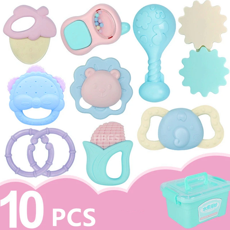 10 Pcs Baby Rattles Toys 0-12 Newborns Early Educational Infant Safe Hand Bell Hammer Toys
10 Pcs Baby Rattles Toys 0-12 Newborns Early Educational Infant Safe Hand Bell Hammer Toys