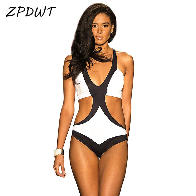 ZPDWT Black White Trikini Cut Out One Piece Bathing Suit Women Swimsuit 2019 New Monokini Sexy Swimwear Swimming Suit for Women
ZPDWT Black White Trikini Cut Out One Piece Bathing Suit Women Swimsuit 2019 New Monokini Sexy Swimwear Swimming Suit for Women