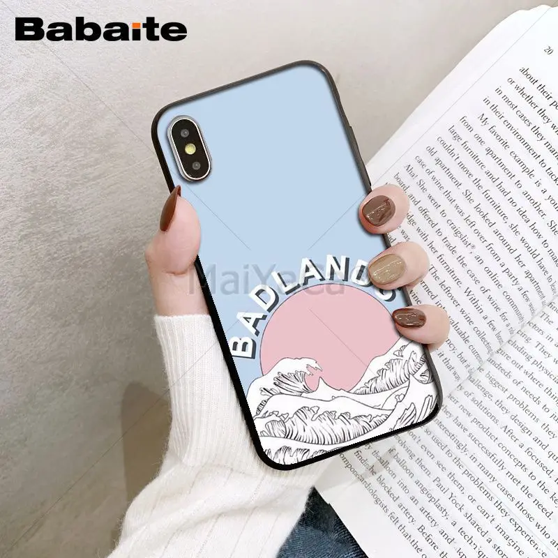 Babaite Badlands Halsey Colorful Cute Phone Accessories Case for iPhone X XS MAX 6 6S 7 7plus 8 8Plus 5 5S XR