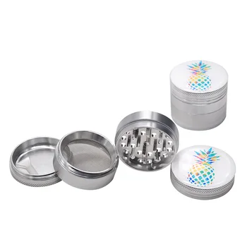 HORNET Pineapple Sticker Premium Aluminum Metal Tobacco Herb Grinder With CNC Diamond Teeth 50MM 4 Pieces Grinder Herbal Miller
HORNET Pineapple Sticker Premium Aluminum Metal Tobacco Herb Grinder With CNC Diamond Teeth 50MM 4 Pieces Grinder Herbal Miller